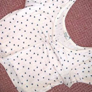 Cotton on cropped butterfly tee
